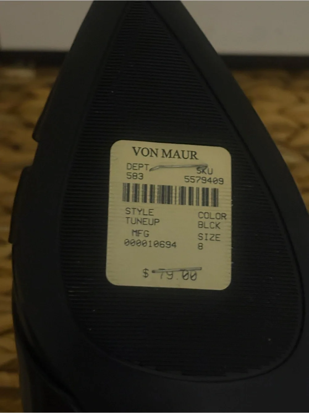 NWT NIB Nine West Women's Black Pointed Flats Sz 8 - Picture 6 of 8